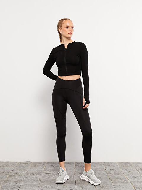 XSIDE Kadın Beli Lastikli Düz Tayt - W2EH31Z8-CVL