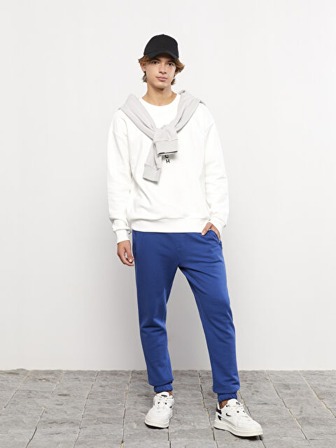 XSIDE Slim Fit Men's Thick Jogger Sweatpants - W2EH68Z8-SNW