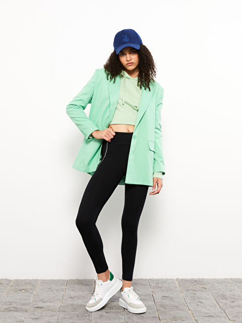 LCW Vision Beli Lastikli Düz Pamuklu Kadın Tayt - W2EL62Z8-RQN