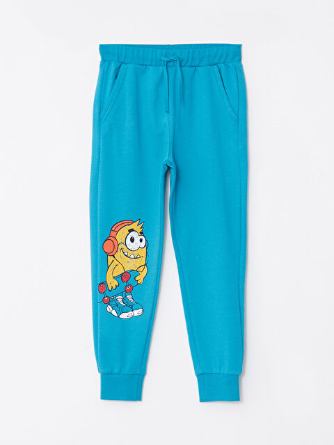 LCW Kids Elastic Waist Printed Boys' Jogger Sweatpants - W2EL84Z4-JS6