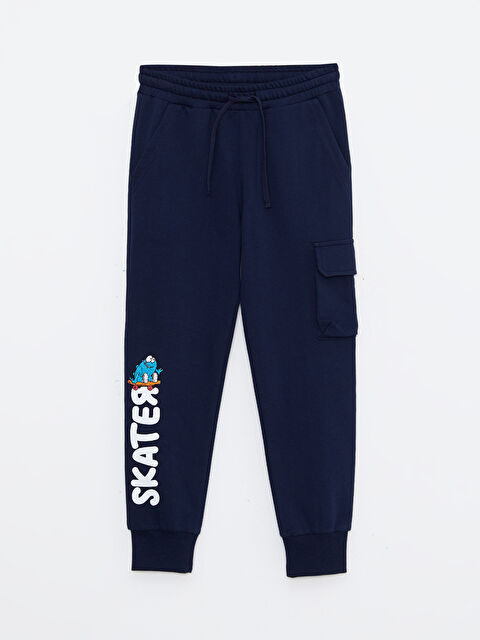 LCW Kids Elastic Waist Printed Boys' Jogger Sweatpants - W2EL85Z4-HEL