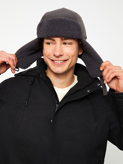 LCW ACCESSORIES Düz Polar Erkek Kar Şapkası - W2EN75Z8-SPS