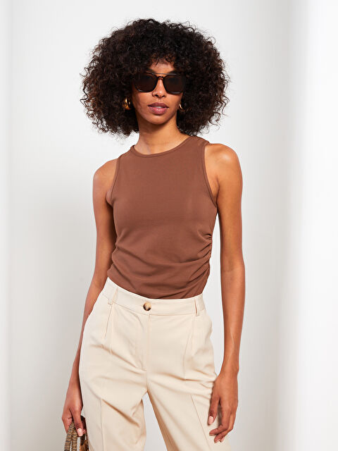 LCW Vision Kadın Bisiklet Yaka Düz Atlet - W2EN93Z8-HJZ