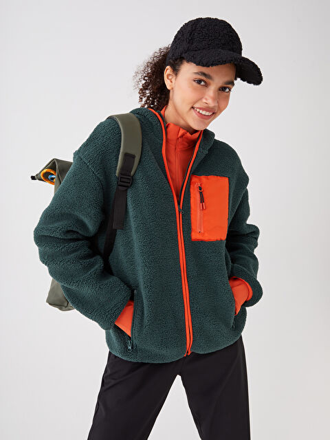 LCW OUTDOOR Kapüşonlu Kadın Outdoor Polar - W2ET77Z8-HLP