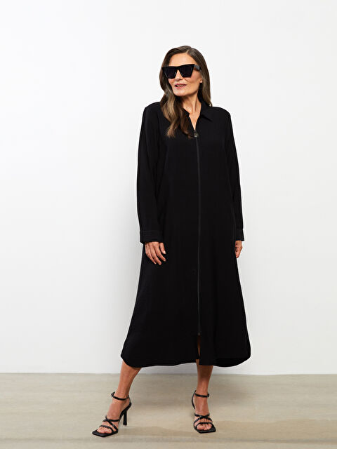 LCW Grace Gömlek Yaka Kadın Ferace - W2EU17Z8-CVL