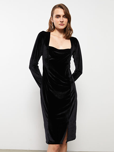 LCWAIKIKI Classic Женщины Черный Платье - W2FF04Z8-RQN