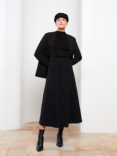 LCW Modest Standart Fit Düz A Kesim Kadın Tüvit Etek - W2FO00Z8-RQL