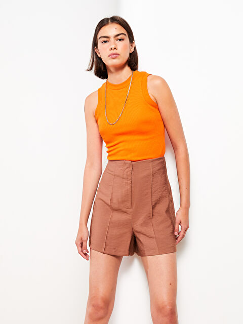 LCW Vision Kadın Standart Fit Düz Şort - W2FQ18Z8-HJZ