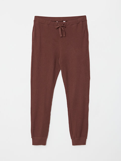 LCW DREAM Kadın Büyük Beden Beli Lastikli Düz Pijama Alt - W2FS49Z8-HDR