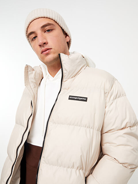 XSIDE Standart Kalıp Dik Yaka Erkek Şişme Mont - W2FT75Z8-RRX