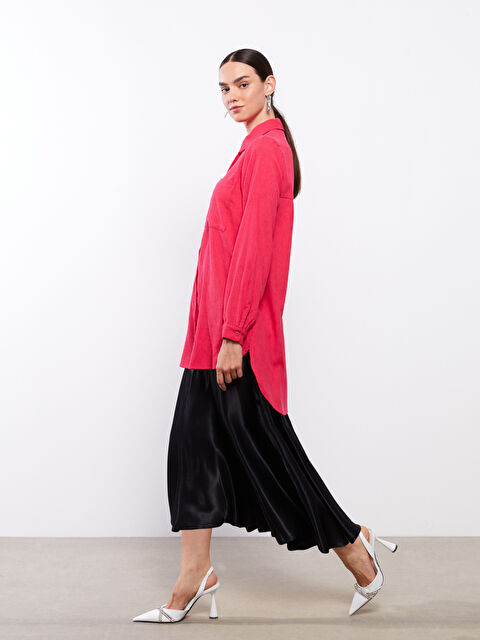 LCW Modest Rahat Kalıp Düz Saten Kadın Etek - W2FY26Z8-RQL