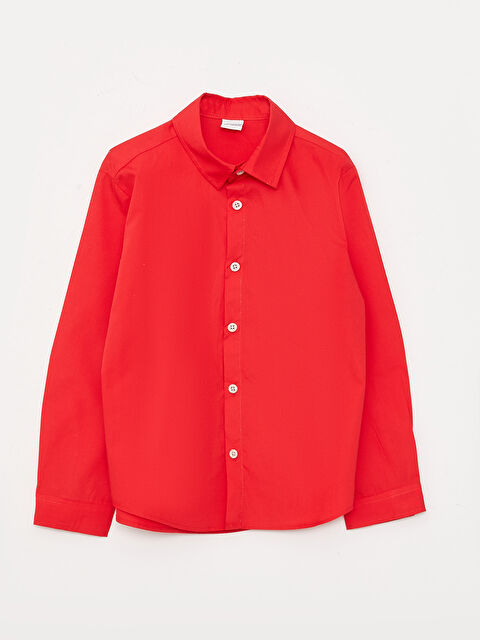 LCW ECO Desenli Uzun Kollu Erkek Çocuk Gömlek - W2GB59Z4-GRQ