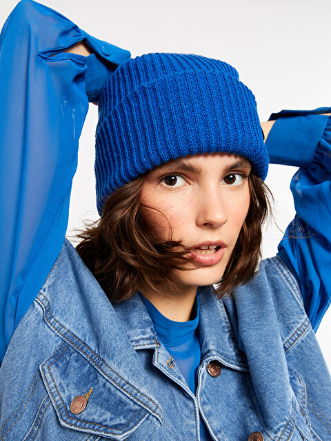 LCW ACCESSORIES Etiket Baskılı Kadın Triko Bere - W2GG57Z8-JUF