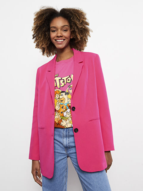 LCW Vision Düz Uzun Kollu Kadın Blazer Ceket - W2GN95Z8-GZ6