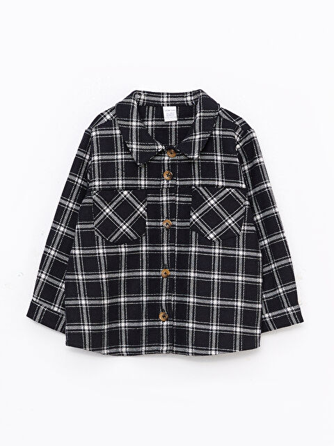 LCW baby Uzun Kollu Ekose Desenli Kız Bebek Gömlek Ceket - W2GV50Z1-LKX