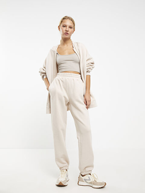 XSIDE Kadın Beli Lastikli Düz Jogger Eşofman Altı - W2H403Z8-SKK