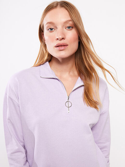 LCW ECO Dik Yaka Düz Uzun Kollu Kadın Pijama Üst - W2H804Z8-RW9