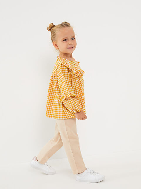 LCW baby Beli Lastikli Basic Kız Bebek Pantolon - W2H930Z1-G3Y