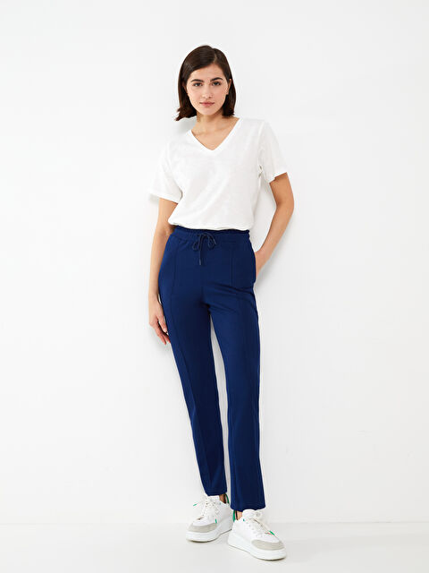 LCWAIKIKI Basic Kadın Beli Lastikli Düz Eşofman Altı - W2HE45Z8-JQ6