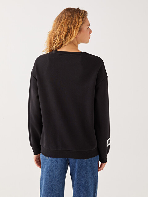 XSIDE Crew Neck BT21 Printed Women's Thick Sweatshirt - W2HE80Z8