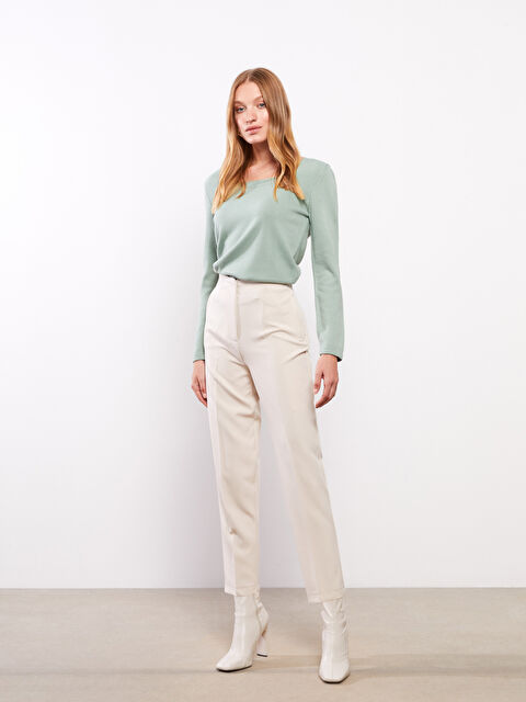 LCWAIKIKI Basic Kadın Standart Fit Düz Pantolon - W2HF70Z8-S2E