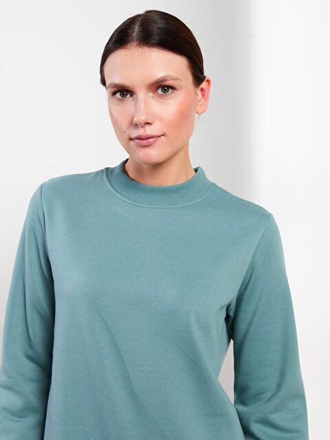 LCW Modest Dik Yaka Kadın Sweatshirt Tunik - W2HJ23Z8-TY5