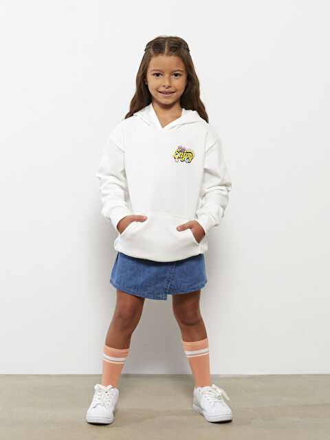 LCW Kids Beli Lastikli Basic Kız Çocuk Jean Şort Etek - W2HK94Z4-H45