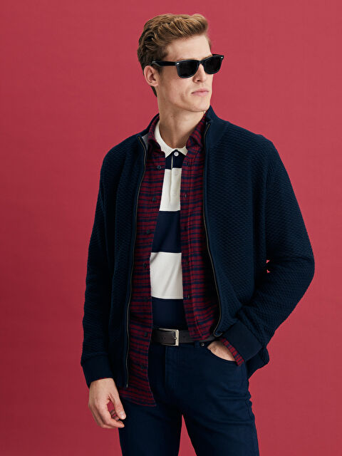 SOUTHBLUE Polo Yaka Uzun Kollu Çizgili Erkek Triko Kazak - W2HL08Z8-LGS