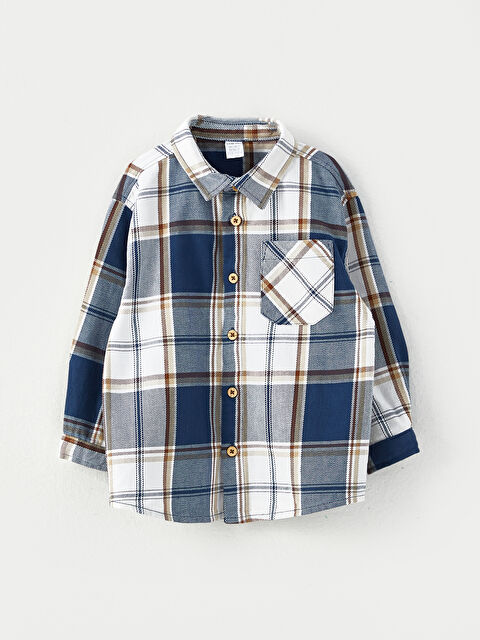 LCW baby Uzun Kollu Ekose Desenli Erkek Bebek Gömlek - W2HL88Z1-LN3