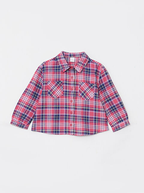 LCW baby Uzun Kollu Ekose Desenli Kız Bebek Gömlek - W2HN68Z1-LP7