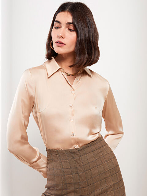 LCW Vision Plain Long Sleeve Women's Shirt - W2HV79Z8-QW5