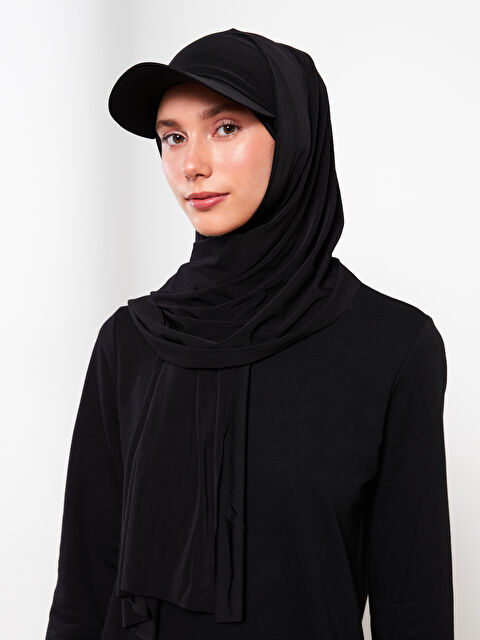 LCW Modest Kadın Düz Şapkalı Şal - W2I206Z8-RQL