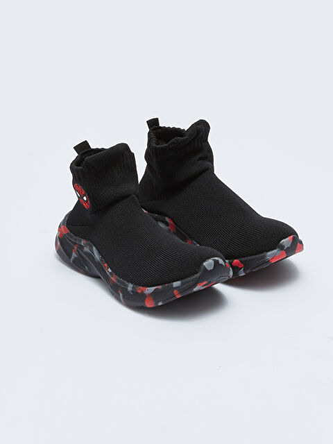 LCW STEPS Spider-Man Lisanslı Erkek Çocuk Bilekli Çorap Model Ayakkabı - W2IB34Z4-HUC