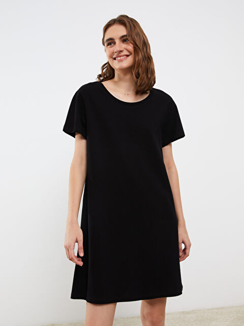 LCW DREAM Bisiklet Yaka Kadın Gecelik - W2ID31Z8-CVL