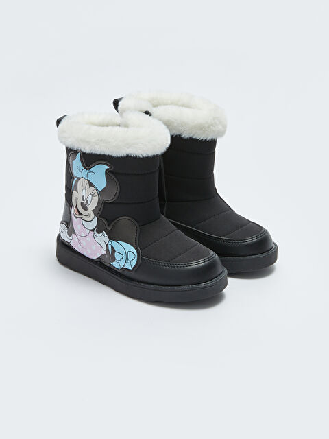 LCW STEPS Fermuarlı Minnie Mouse Lisanslı Kız Çocuk Bot - W2IH35Z4-HUC