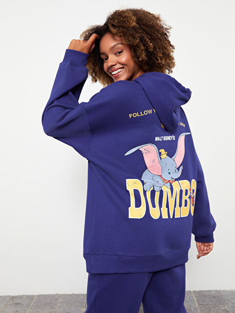 LCW Vision Hooded Dumbo Printed Women's Thick Sweatshirt - W2IL03Z8-HLY