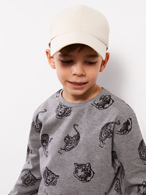 LCW ECO Суитшърт с кръгло деколте, отпечатан, с дълъг ръкав за момчета - W2IL42Z4-LQJ