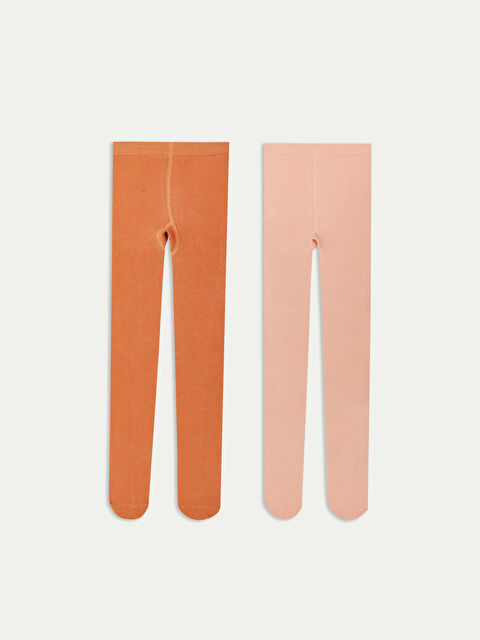 LCW ECO Basic Kız Bebek Külotlu Çorap 2'li - W2IM62Z1-M0T