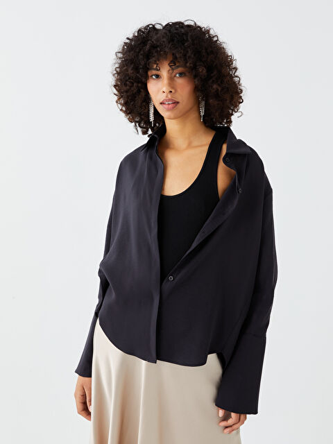 Natuvera Poplin Kadın Gömlek - W2J435Z8-HEG