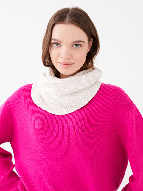 LCW ECO Kadın Triko Atkı - W2J447Z8-FES