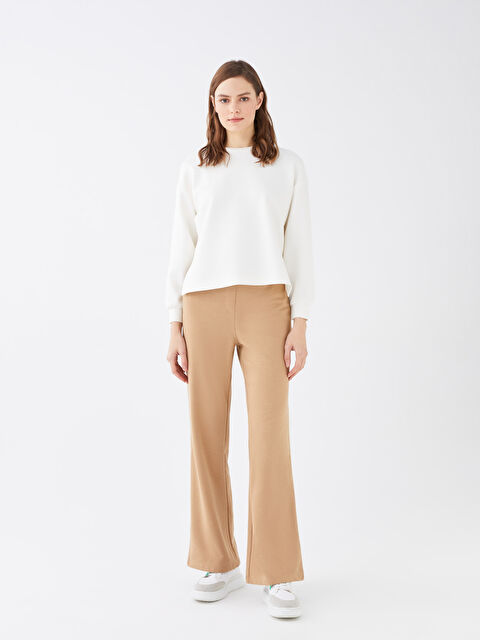 LCW Vision High Waisted Slim Fit Women's Trousers - W2J507Z8-GVL
