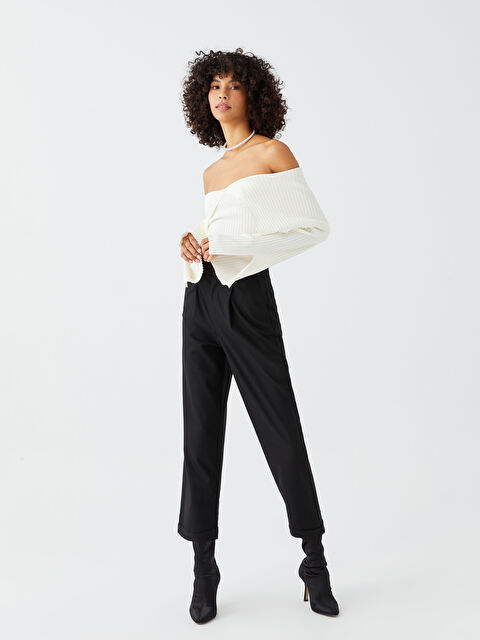 Natuvera Standart Fit Düz Gabardin Kadın Pantolon - W2JI31Z8-CVL