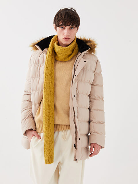 XSIDE Standart Kalıp Kapüşonlu Erkek Mont - W2KJ81Z8-S4M