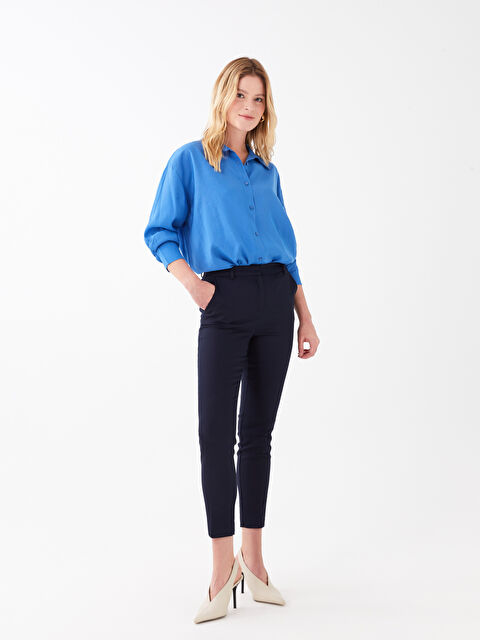 LCWAIKIKI Basic Women's Cigarette Plain Trousers - S30136Z8-E1J