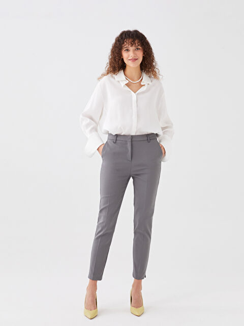 LCWAIKIKI Basic Women's Cigarette Plain Trousers - S30136Z8-H4Q