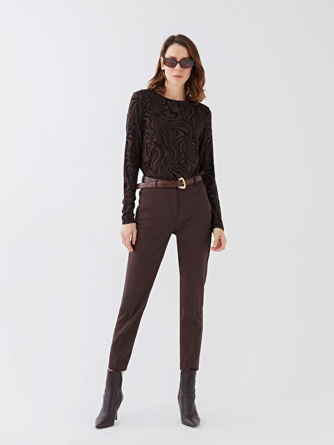 LCWAIKIKI Basic Women's Cigarette Plain Trousers - S30136Z8-HEC