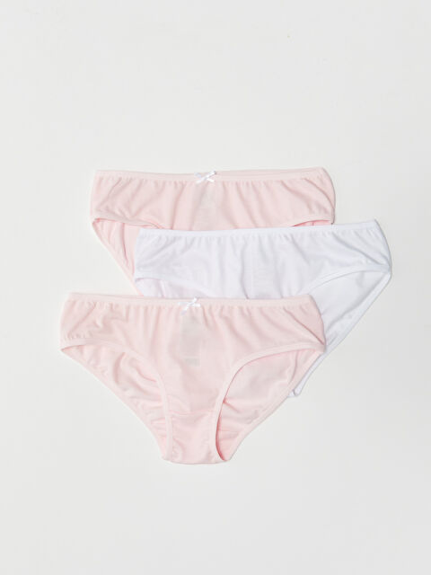 LCW Kids سراويل داخلية قطنية أساسية للبنات 3 قطع - S30153Z4-FWW