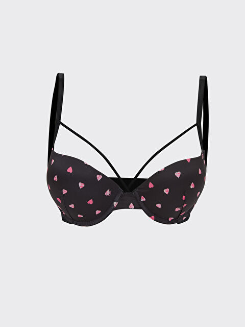 LCW DREAM حمالة صدر تي شيرت فاخرة مبطنة منقوشة بسلك - S30205Z8-LQJ