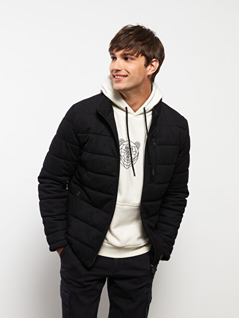 XSIDE Standart Kalıp Dik Yaka Erkek Şişme Mont - S30339Z8-CVL