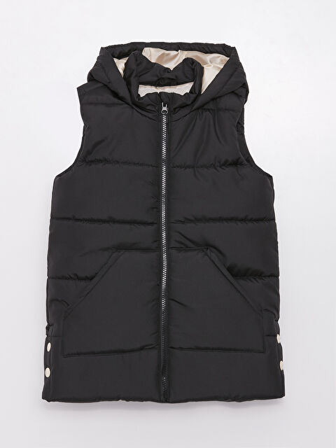 LCW Kids Hooded Girls' Puffer Gilet - S30379Z4-CVL